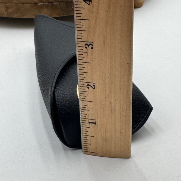 Ray ban Leather Pouch Universal Soft Sunglasses Case Black - Picture 9 of 9